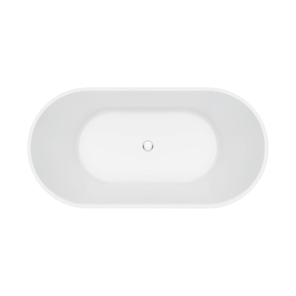 Eleanor Fluted Freestanding Acrylic Bath, 1500mm