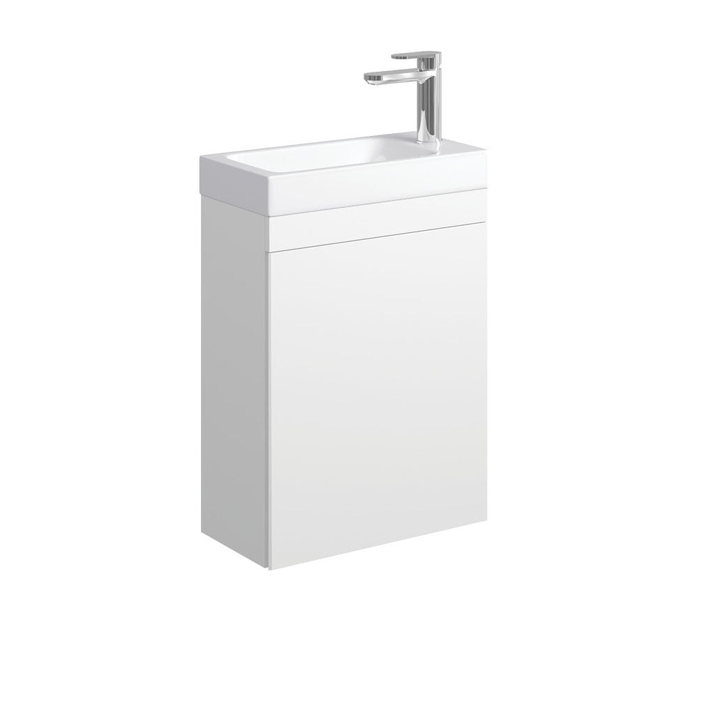 Denzel Edge 450 Ensuite Wall-Hung Vanity, Satin White