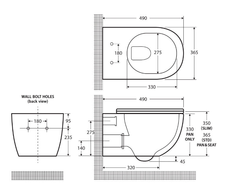 Koko Tornado Flush Wall-Hung Toilet Suite