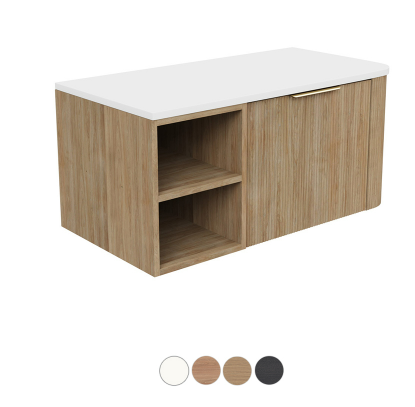 Margot 900 Wall Hung Cabinet, Left Shelf