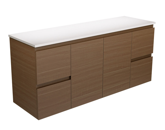 Edge Walnut 1500 Wall-Hung Cabinet