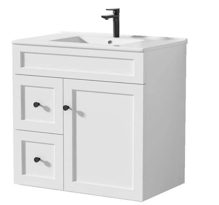 Joyce PVC 75cm Floor Mounted Vanity Right Hand Side