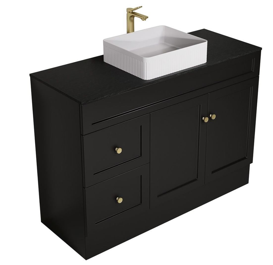 Sintered Stone Vanity Top Aerolite Black