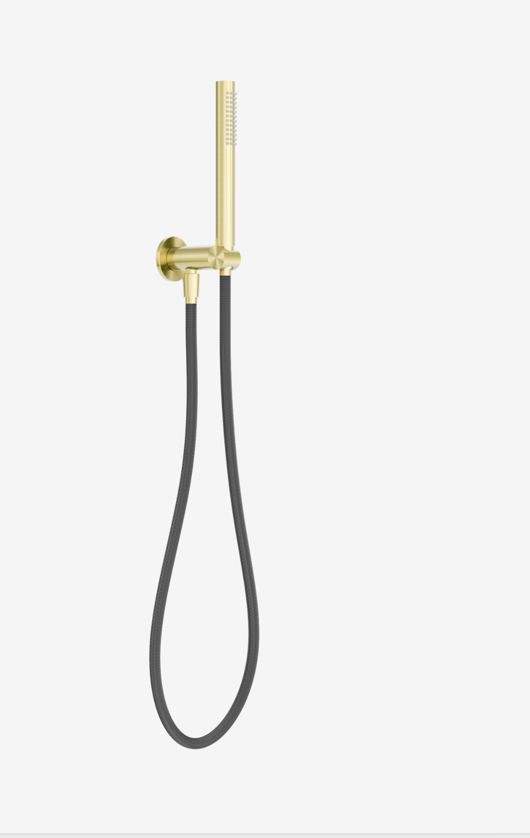 Zen SS316L Shower On Bracket With Outdoor Shower Hose Brushed Gold