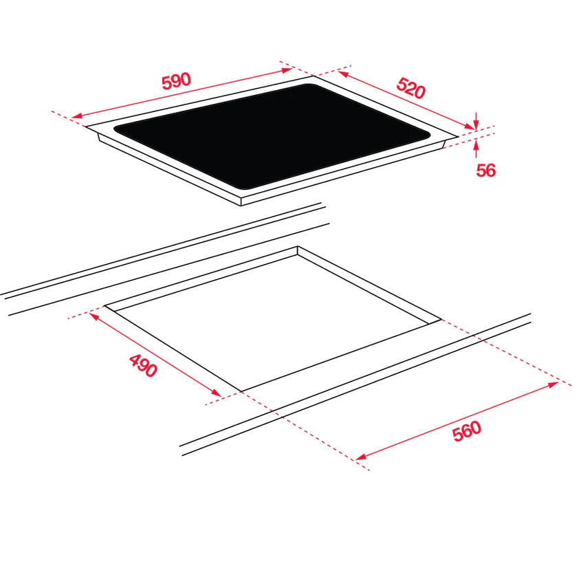60cm Induction Cooktop