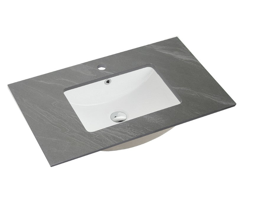 75cm Sintered Stone Vanity Top Shadow Grey