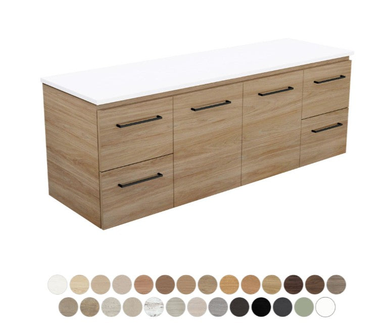 Carmen Door & Drawer 1500 Single Bowl Wall Hung Vanity
