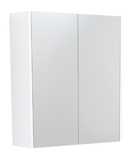 600 Mirror Cabinet with Gloss White Side Panels