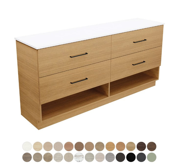 Kassi 1800 Double Bowl Floor Standing Vanity