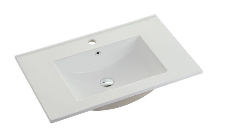 75cm Ceramic Vanity Top Matte White