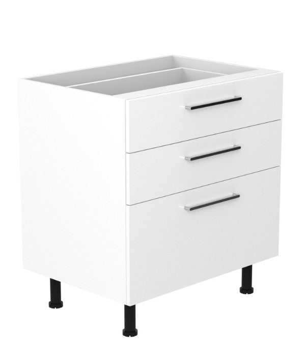 Q 80cm 3 Drawer Base Cabinet