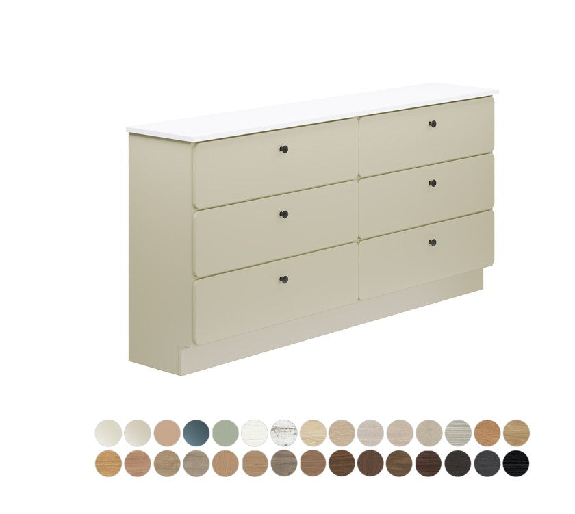 Tansy 1800 Ensuite Double Bowl Floor Standing Cabinet