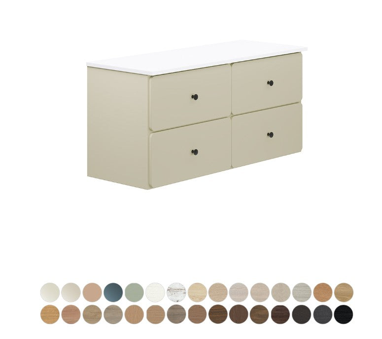 Tansy 1200 Double Bowl Wall Hung Cabinet