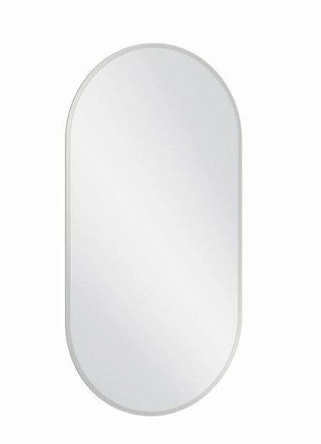 Como Oval Mirror Brushed Nickel