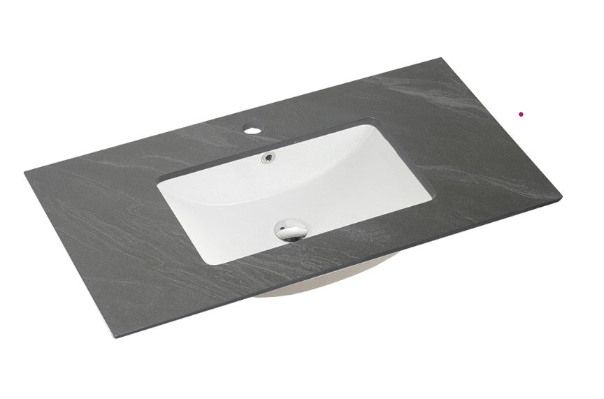 90cm Sintered Stone Vanity Top Shadow Grey