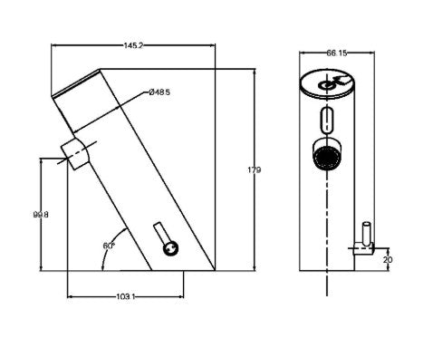 Commercial Sensor Mixer PVD Black (NR406PB)