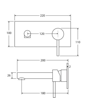 Hustle Wall Mixer With Spout