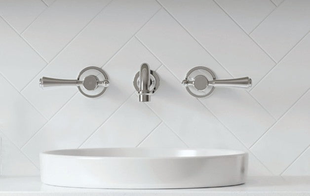 Lillian Lever Basin/Bath Wall Set