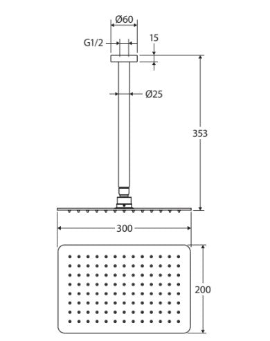 Tono Shower Dropper Set