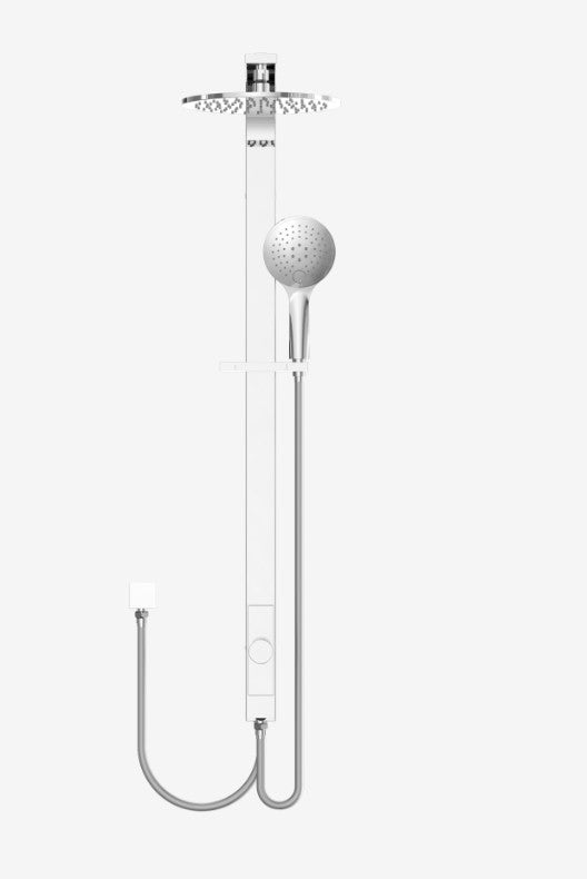 Astra Rain Round Twin Shower Double Hose Chrome