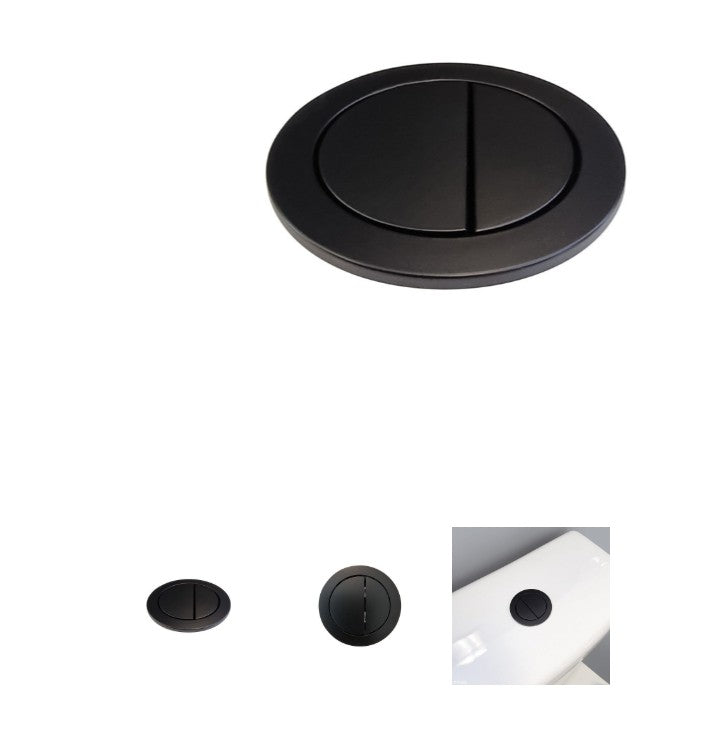Matte Black Flush Buttons for Stella Close-Coupled Suite