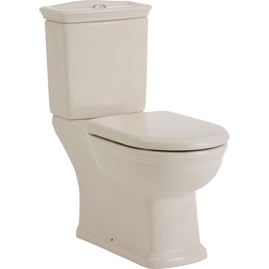 RAK Washington Ivory Close-Coupled Toilet Suite, Ivory with S-Trap 240