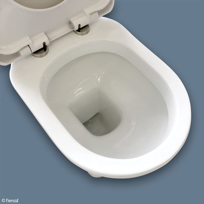 RAK Washington Front Lever Close-Coupled Toilet Suite, Alpine White