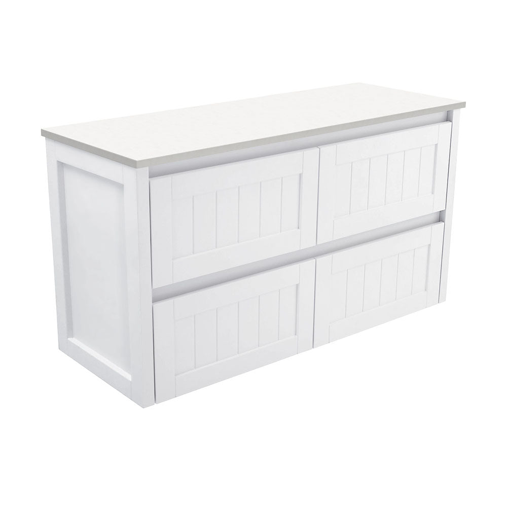 Hampton Cabinet Wall-Hung or Kickboard Satin White