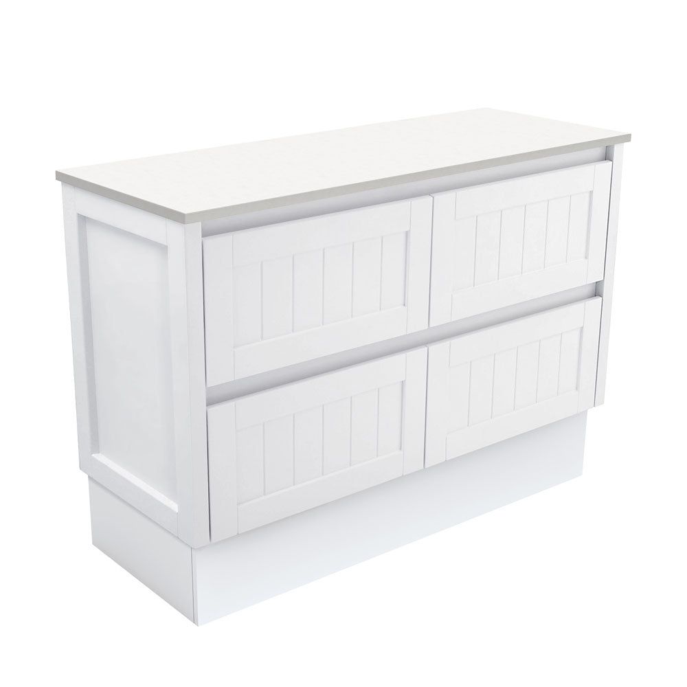 Hampton Cabinet Wall-Hung or Kickboard Satin White