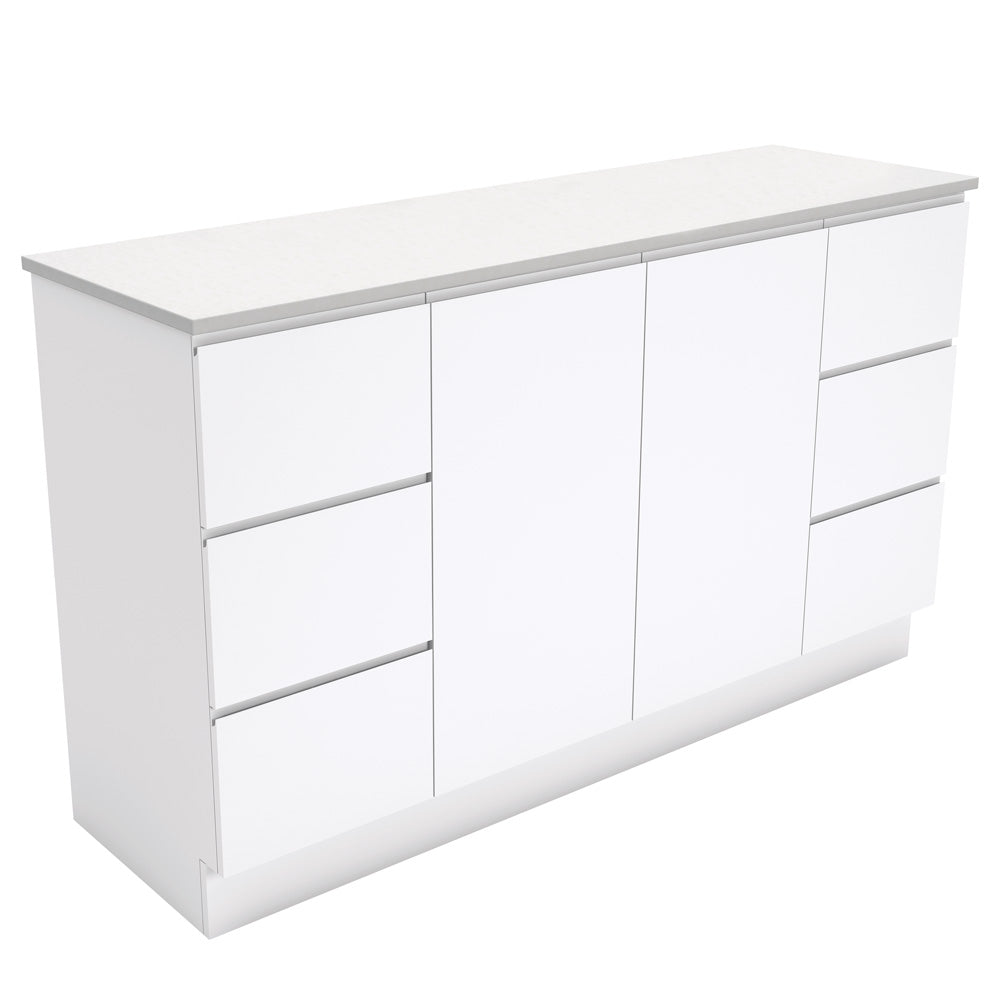 Fingerpull Cabinets Wall-Hung or Kickboard Gloss White