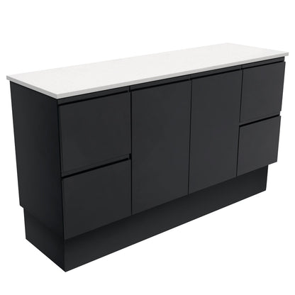 Fingerpull Cabinets Wall-Hung or Kickboard Satin Black