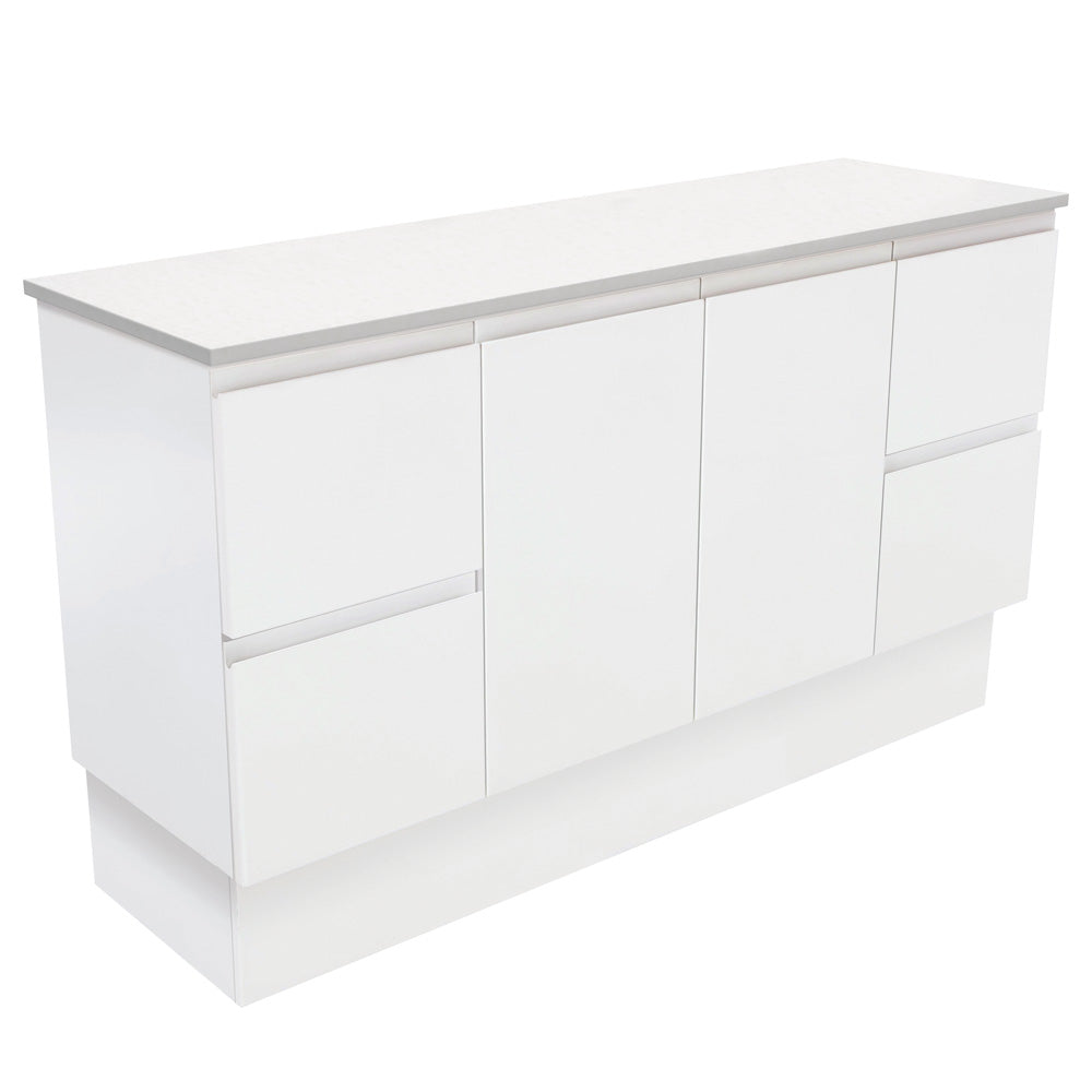 Fingerpull Cabinets Wall-Hung or Kickboard Satin White