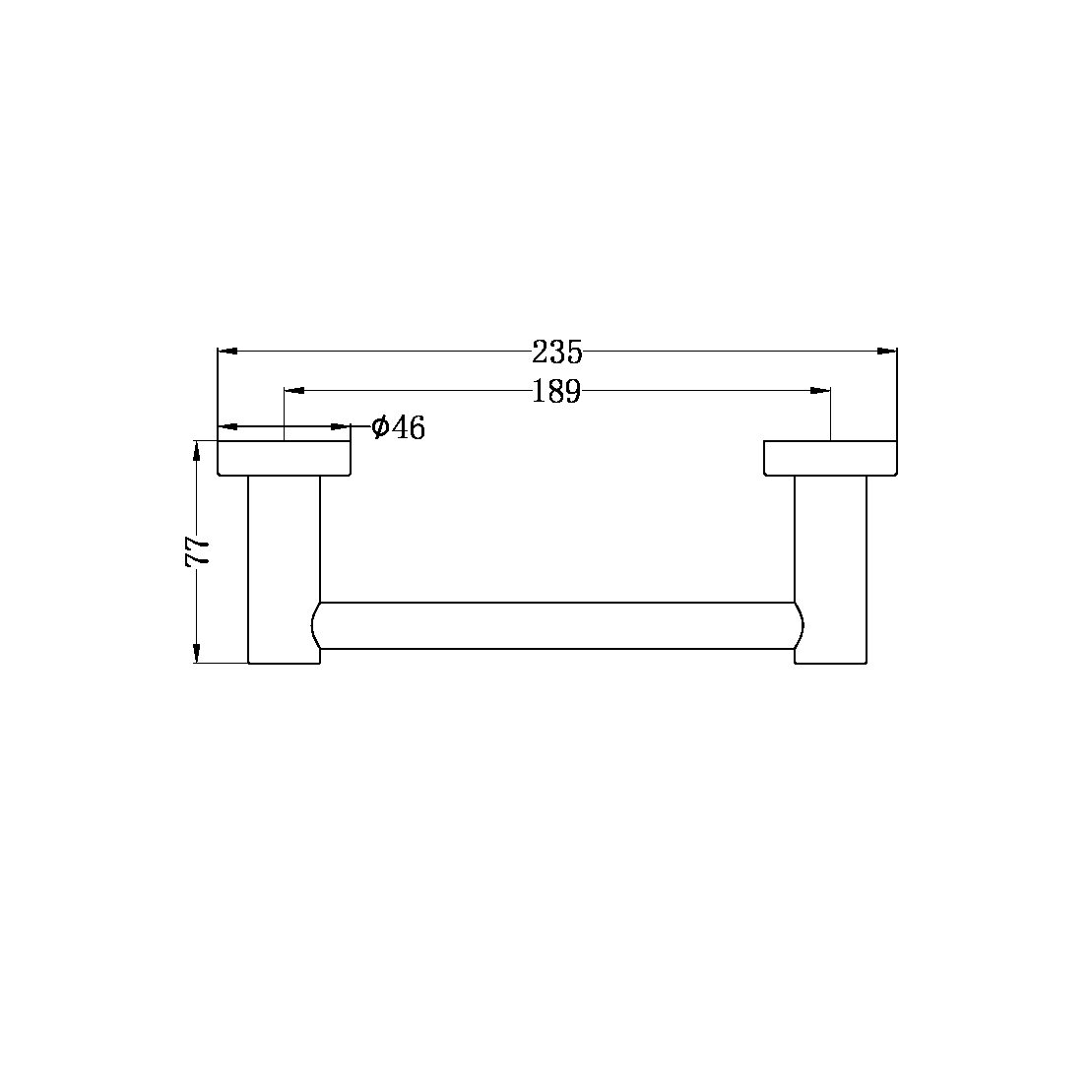 Mecca Hand Towel Rail