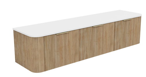 Margot 1800 Single Bowl Wall Hung, Double Curve Cabinet