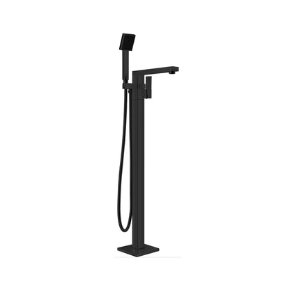Square Freestanding Bath Mixer | Hand Shower