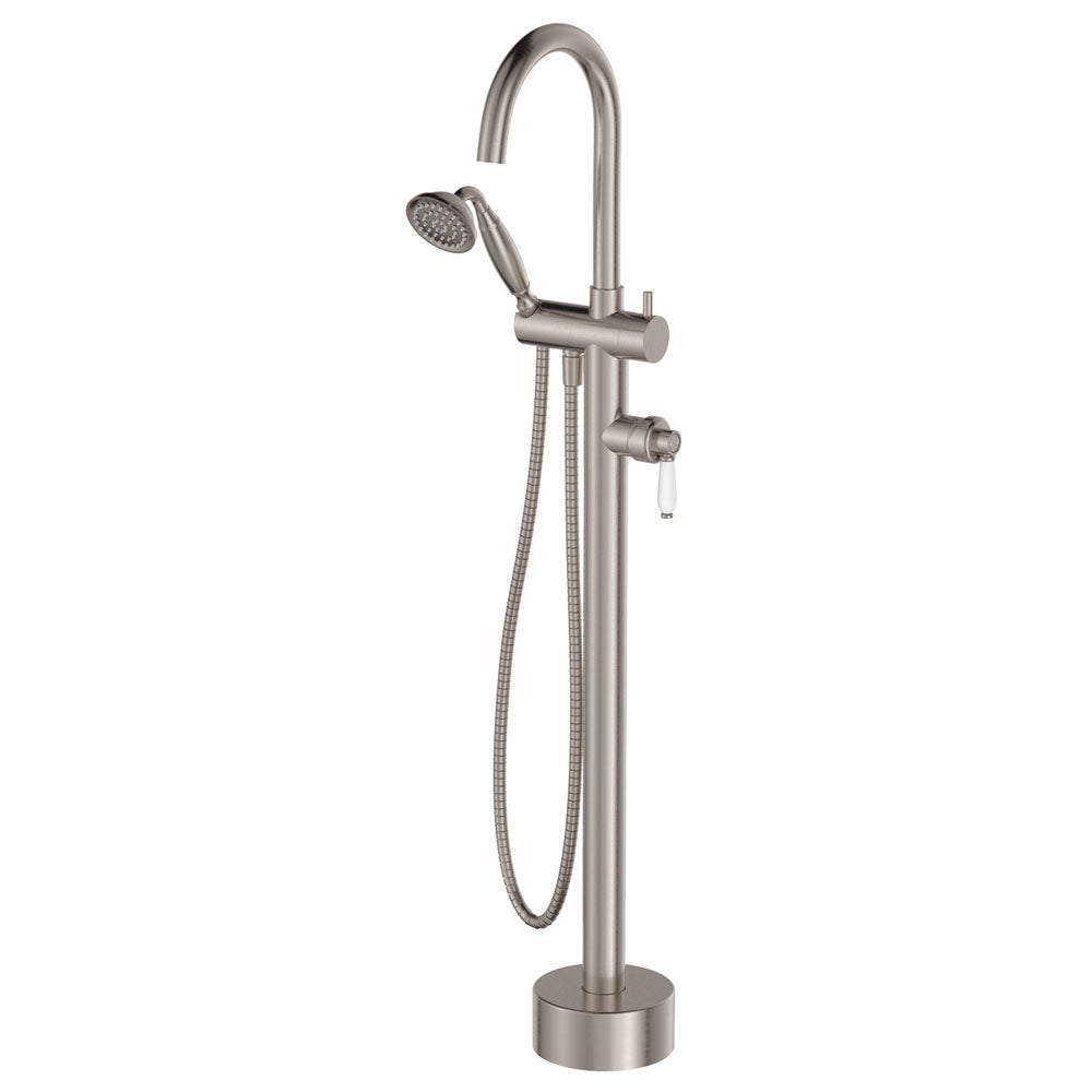 Eleanor Floor Mixer & Shower, Ceramic Handle