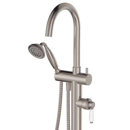 Eleanor Floor Mixer & Shower, Ceramic Handle