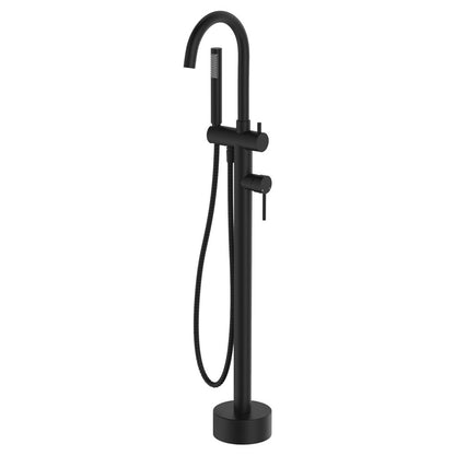 Kaya Floor Mounted Bath Mixer With Hand Shower