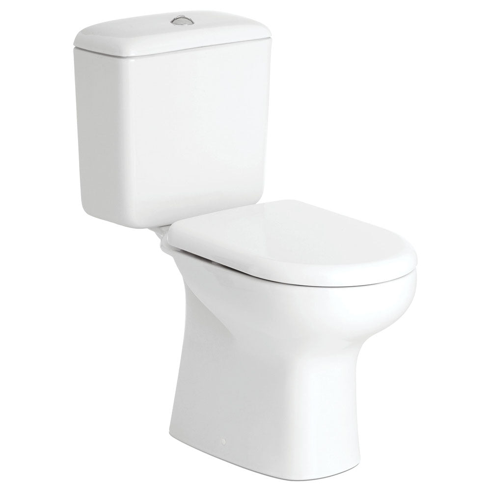 RAK Liwa White Close-Coupled Toilet Suite, Alpine White