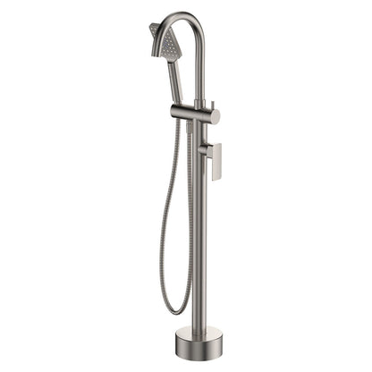 Tono Floor Mounted Bath Mixer With Hand Shower