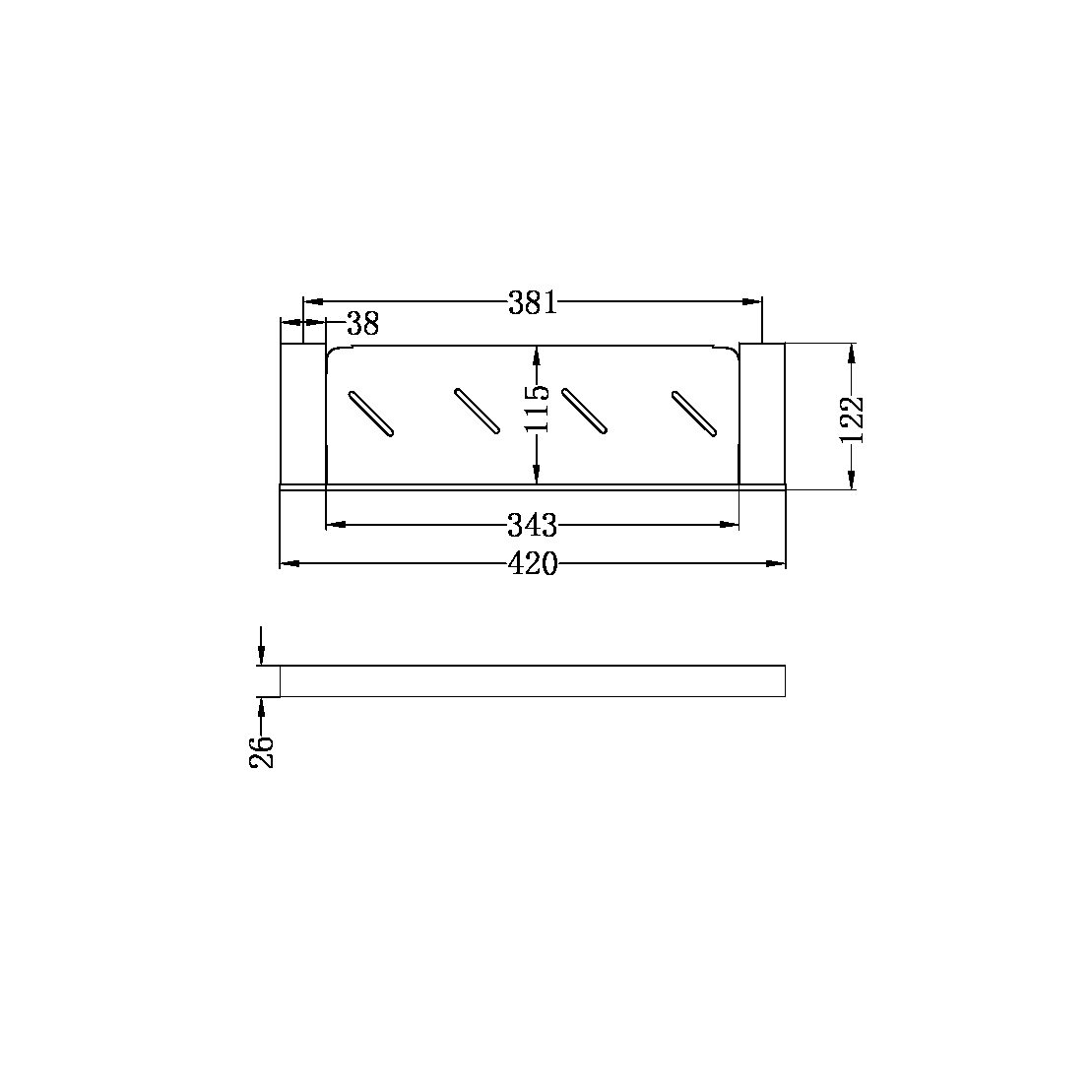 Celia Metal Shelf