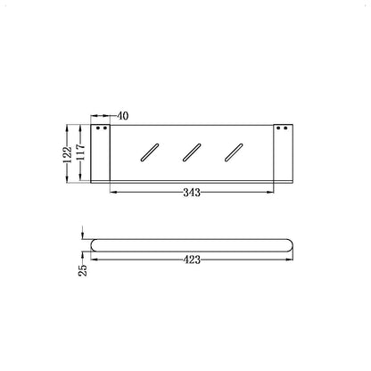 Bianca Shower Shelf | Metal