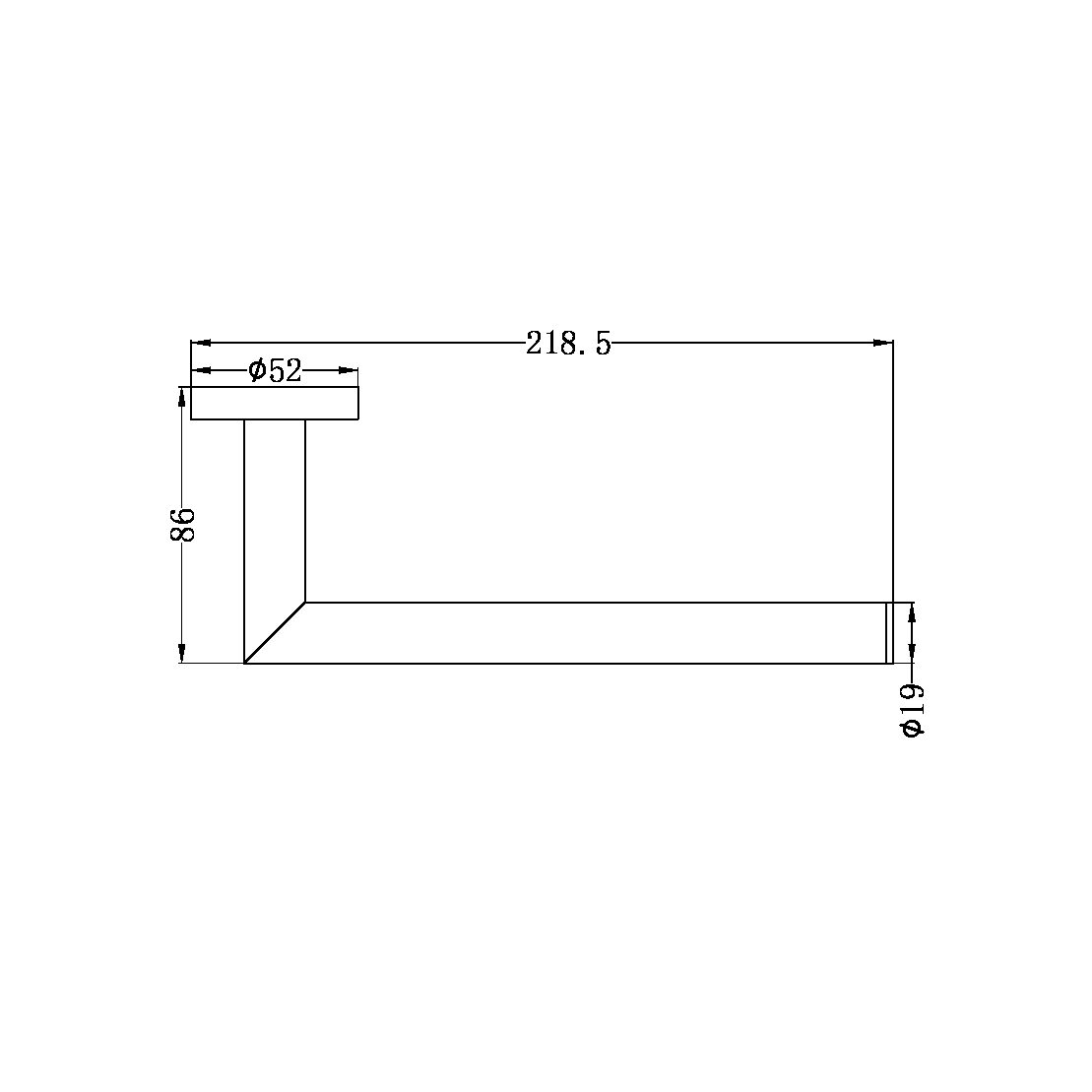 Dolce Hand Towel Rail