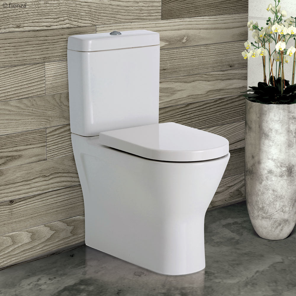 RAK Resort Back-to-Wall Toilet Suite, Gloss White with Top Inlet