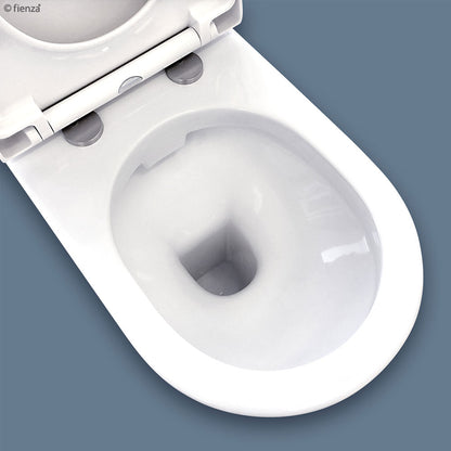 RAK Resort Back-to-Wall Toilet Suite, Gloss White with Top Inlet