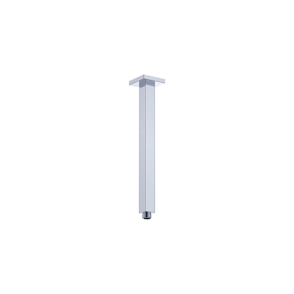 Square Chrome Ceiling Dropper, 5 Lengths