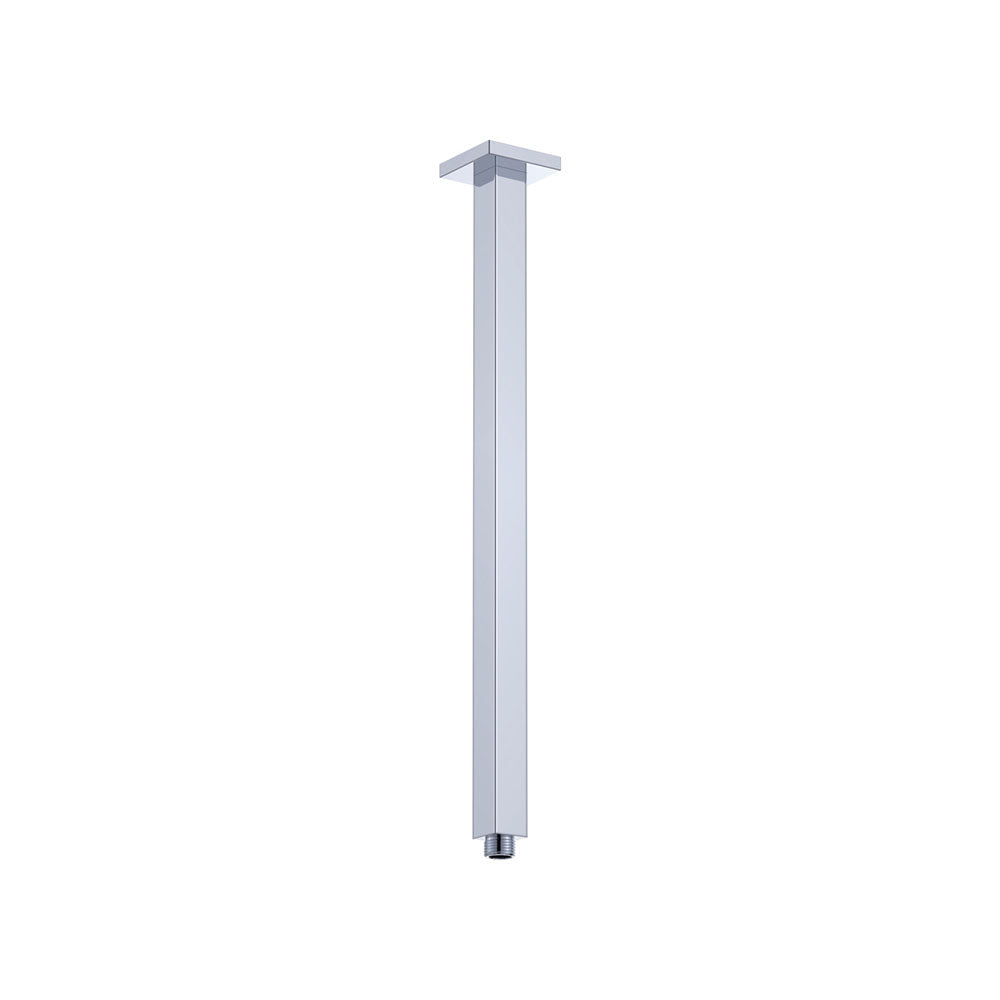 Square Chrome Ceiling Dropper, 5 Lengths