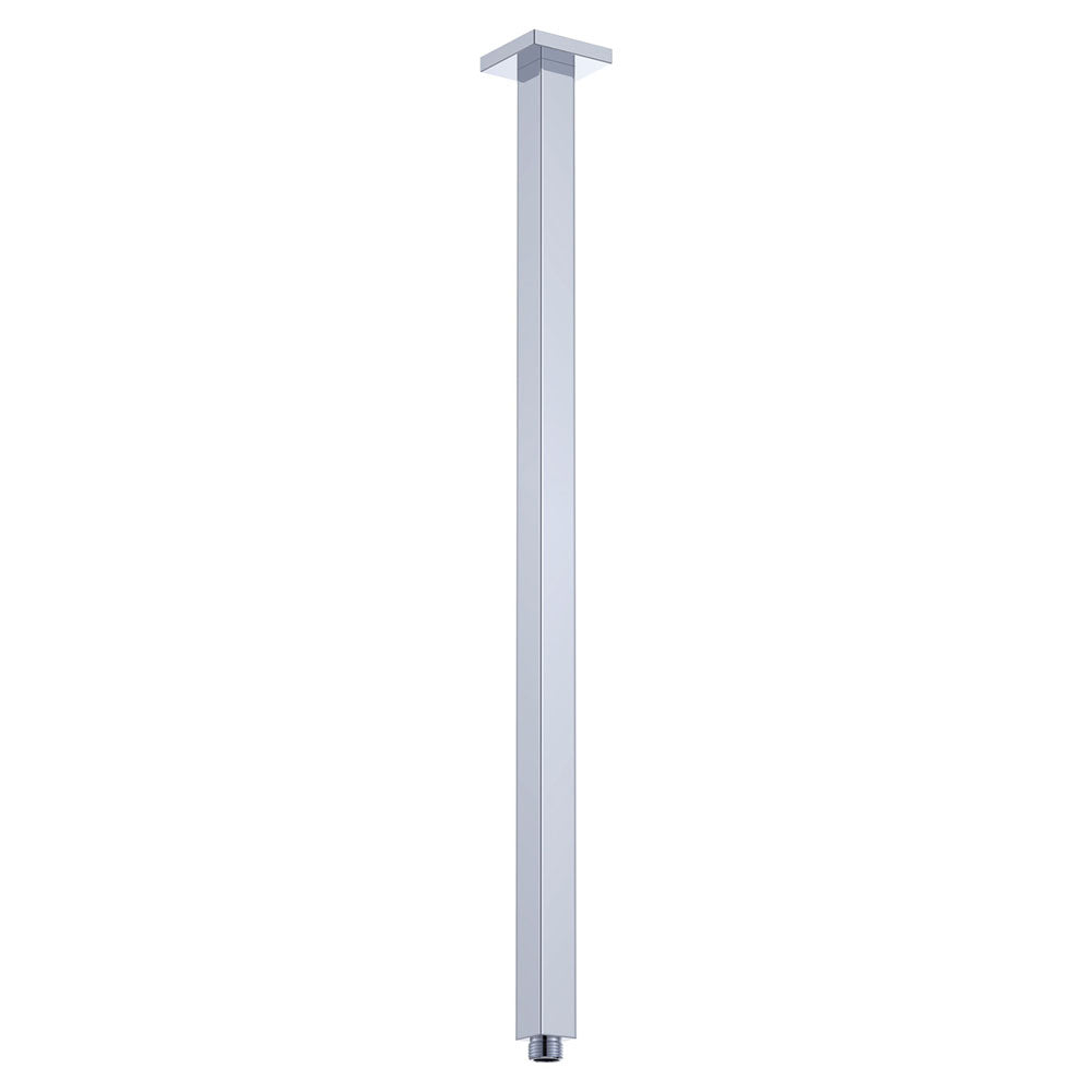 Square Chrome Ceiling Dropper, 5 Lengths