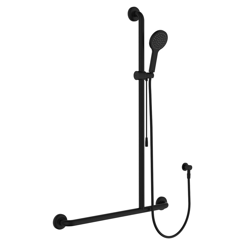 Hustle Care Inverted T Rail Shower with Push/Pull Slider