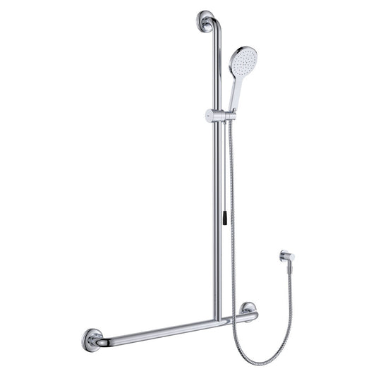 Luciana Care Inverted T Rail Shower with Push/Pull Slider